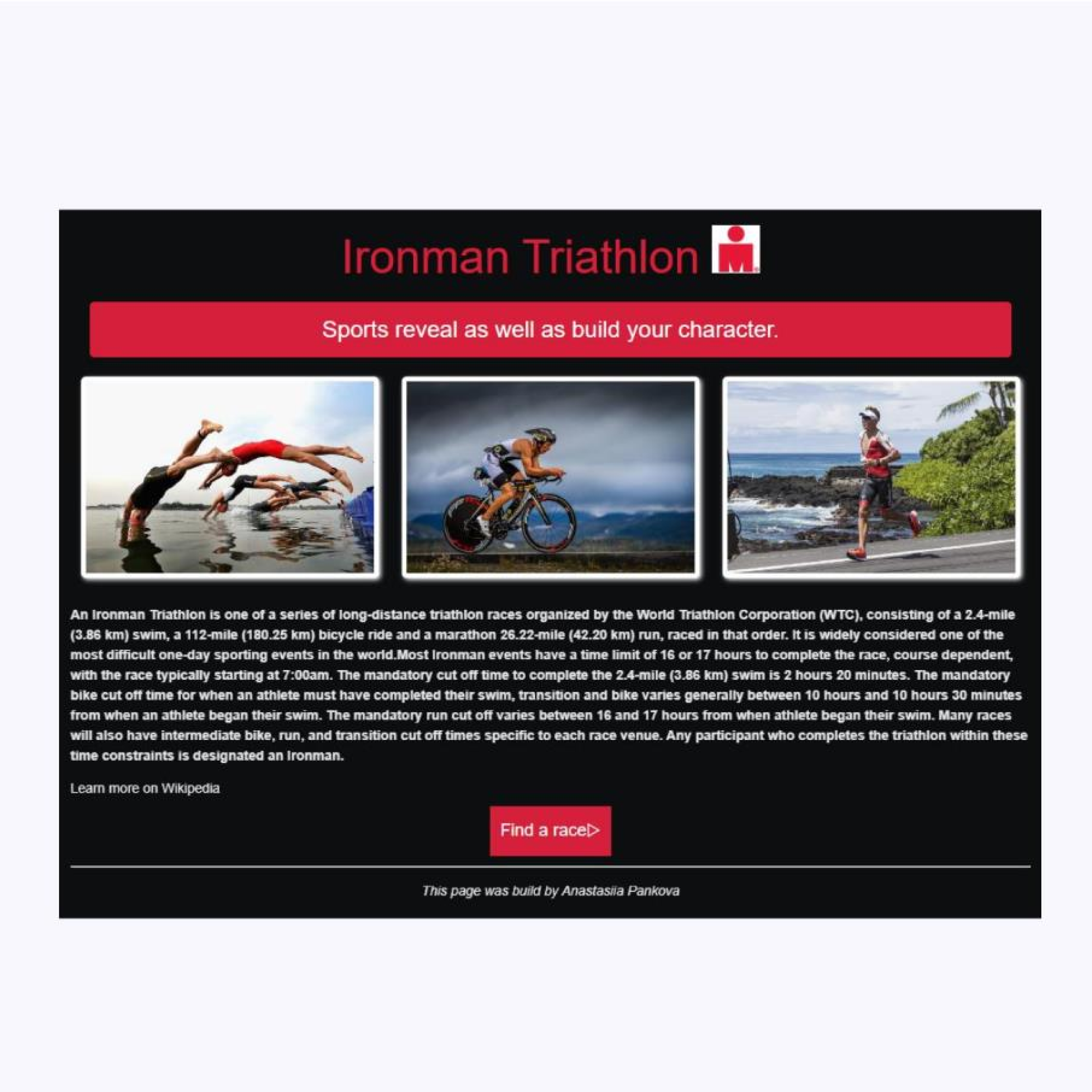 Triathlon project preview